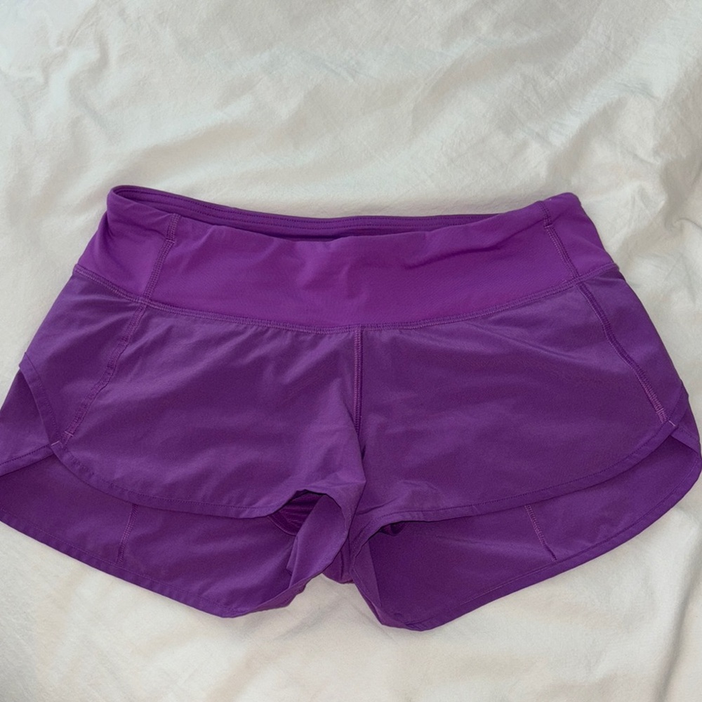 Lululemon Purple Speed Up Shorts